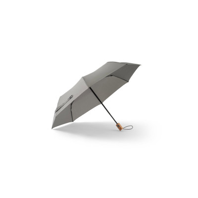RIVER. Guarda-chuva em poliéster reciclado (100 rPET) 190T pongee dobrável com abertura e fecho automáticos