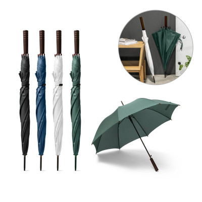 APOLO. Guarda-chuva em poliéster reciclado (100 rPET) pongee com abertura automática
